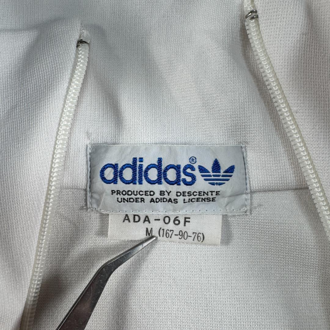 70s 80s adidas トラックジャケット アディダス 白 デサント M ad-t-2505-018