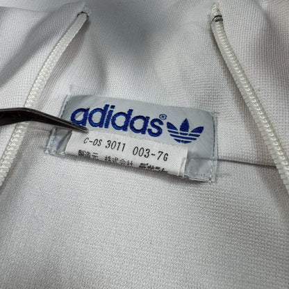 70s 80s adidas トラックジャケット アディダス 白 デサント M ad-t-2505-018