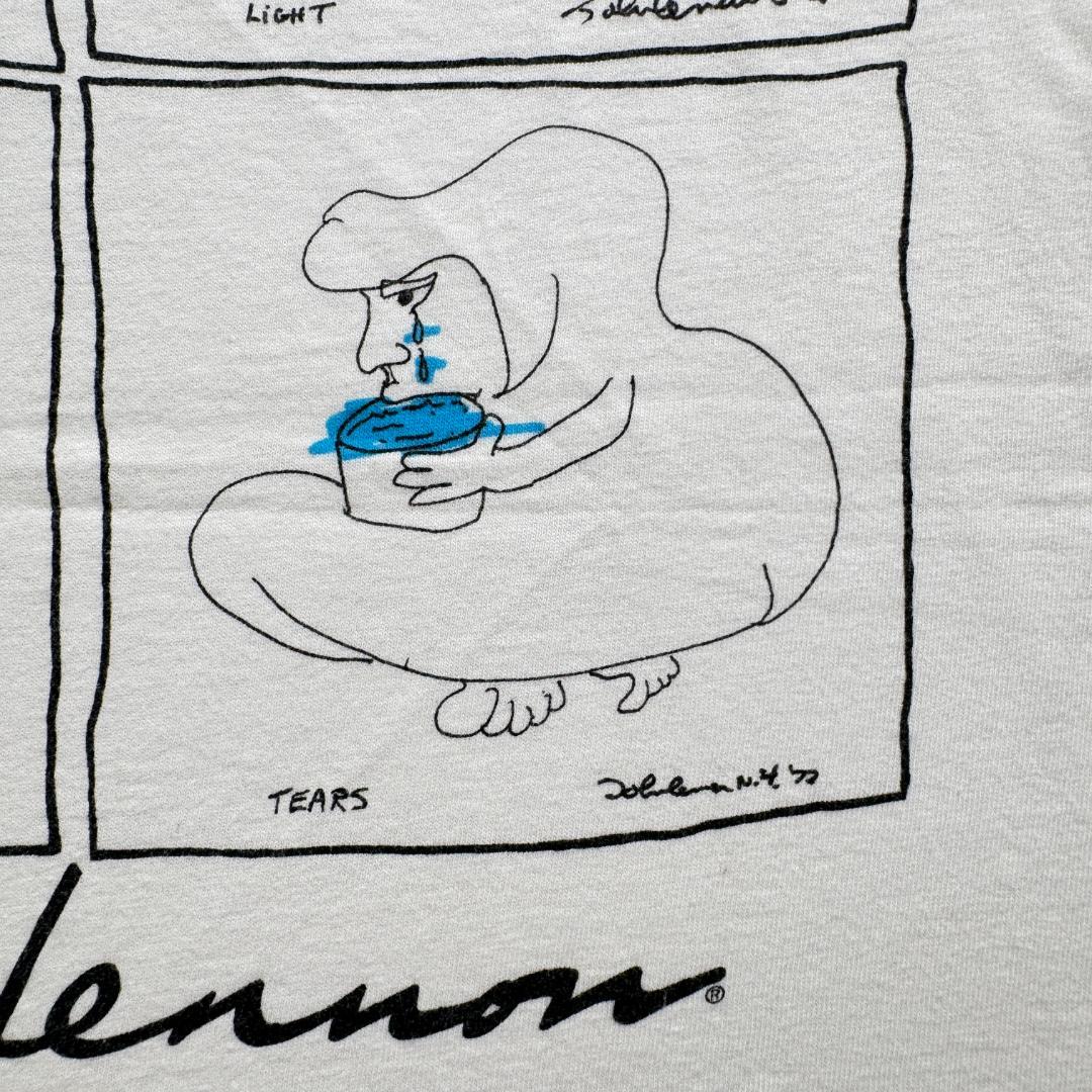 90s ハードロックカフェ ジョンレノン アートT バンT Tシャツ ba-t-2505-010