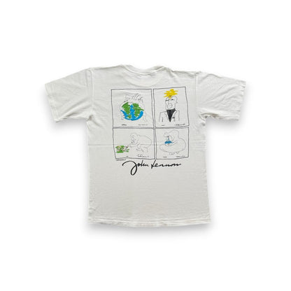 90s ハードロックカフェ ジョンレノン アートT バンT Tシャツ ba-t-2505-010