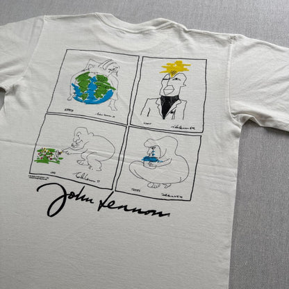 90s ハードロックカフェ ジョンレノン アートT バンT Tシャツ ba-t-2505-010