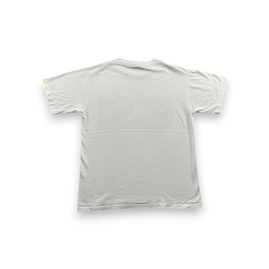 90s Tシャツ ミケランジェロ パロディ アート 白 M a-t-2505-002