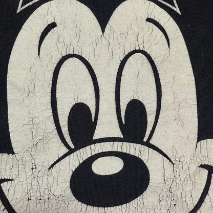 80s ディズニー ミッキーマウス USA製 青タグ 黒 d-000023