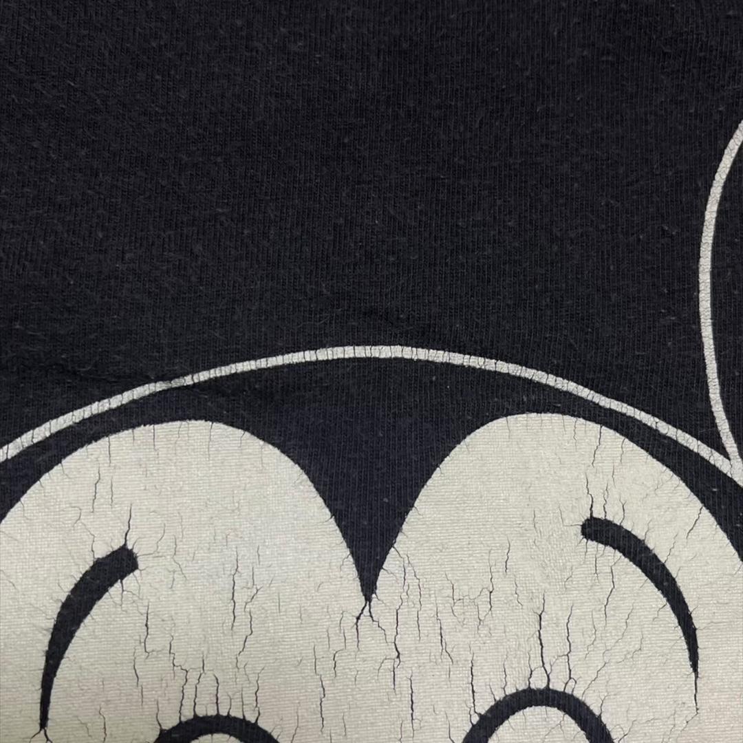 80s ディズニー ミッキーマウス USA製 青タグ 黒 d-000023