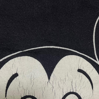 80s ディズニー ミッキーマウス USA製 青タグ 黒 d-000023