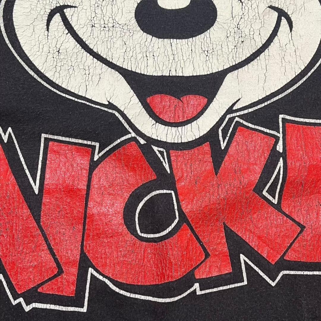 80s ディズニー ミッキーマウス USA製 青タグ 黒 d-000023