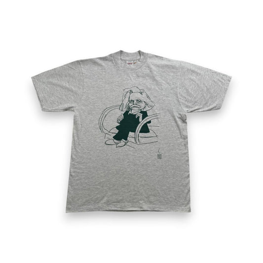 90s 作曲家 偉人 Tシャツ エドヴァルド グリーグ グレー M a-u-2505-040
