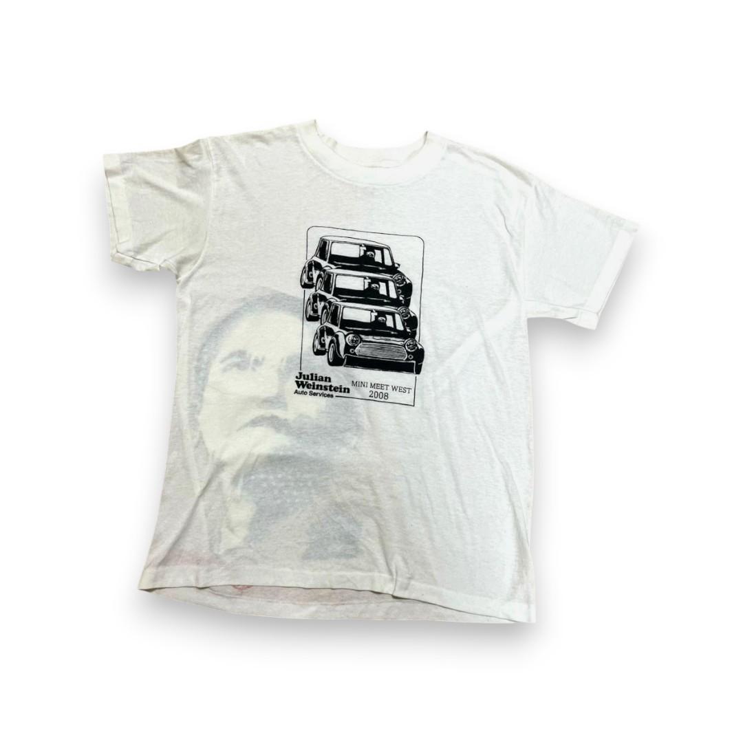 90s MINI Tシャツ 車 USA製 企業T 白 オバマ co-000005