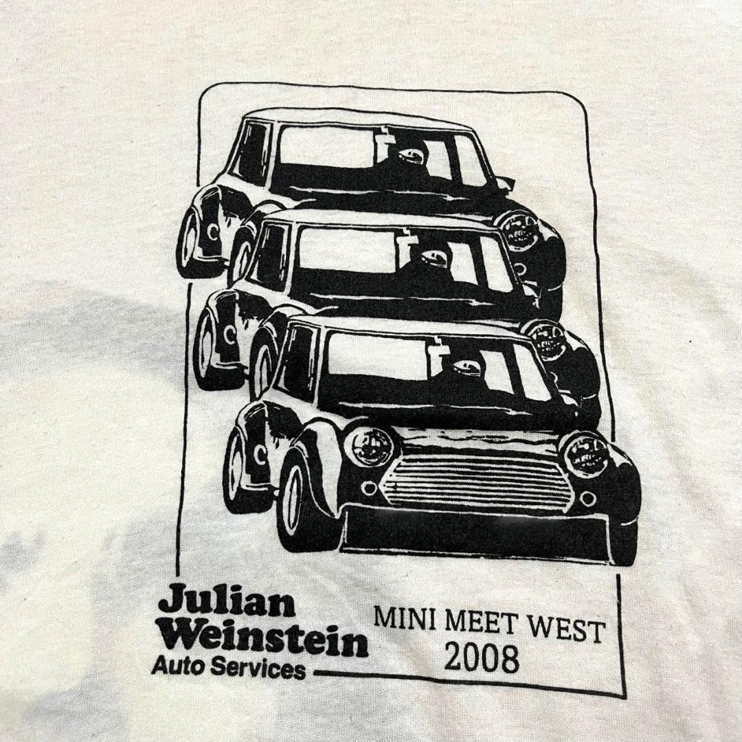 90s MINI Tシャツ 車 USA製 企業T 白 オバマ co-000005