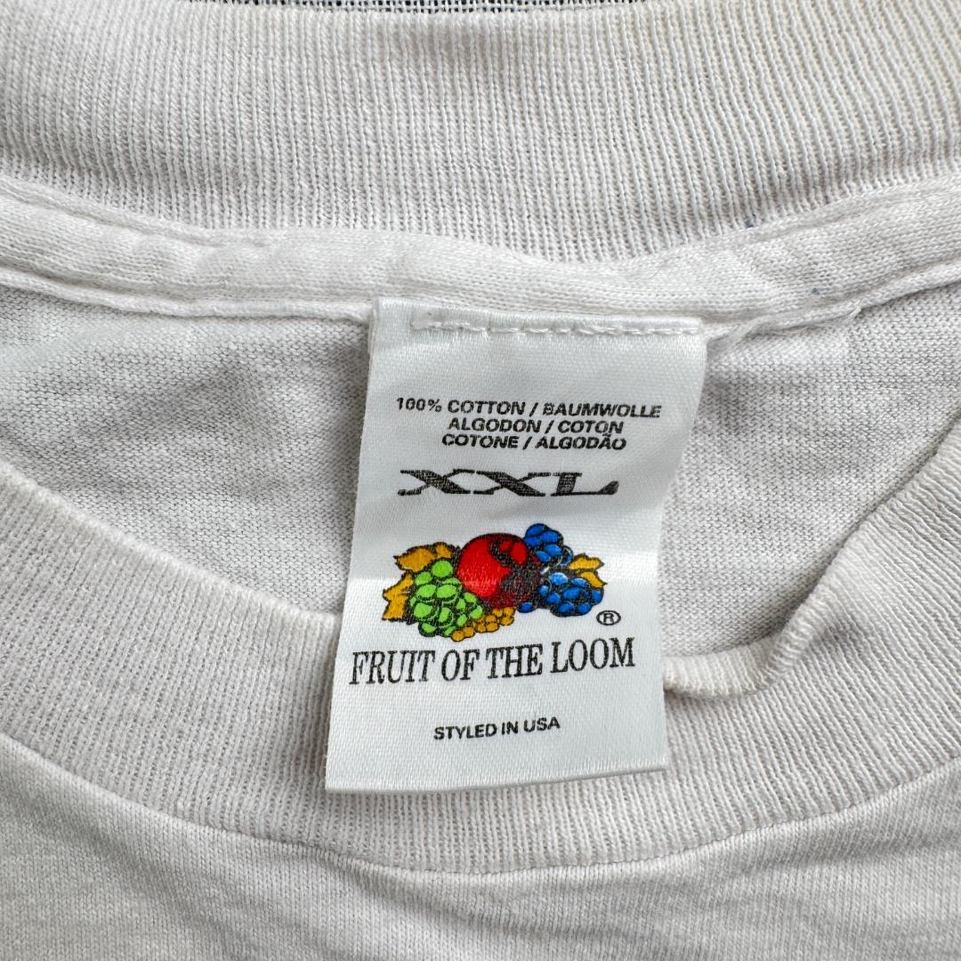 90s ロゴ 企業 Tシャツ フルーツオブザルーム 白 co-000050