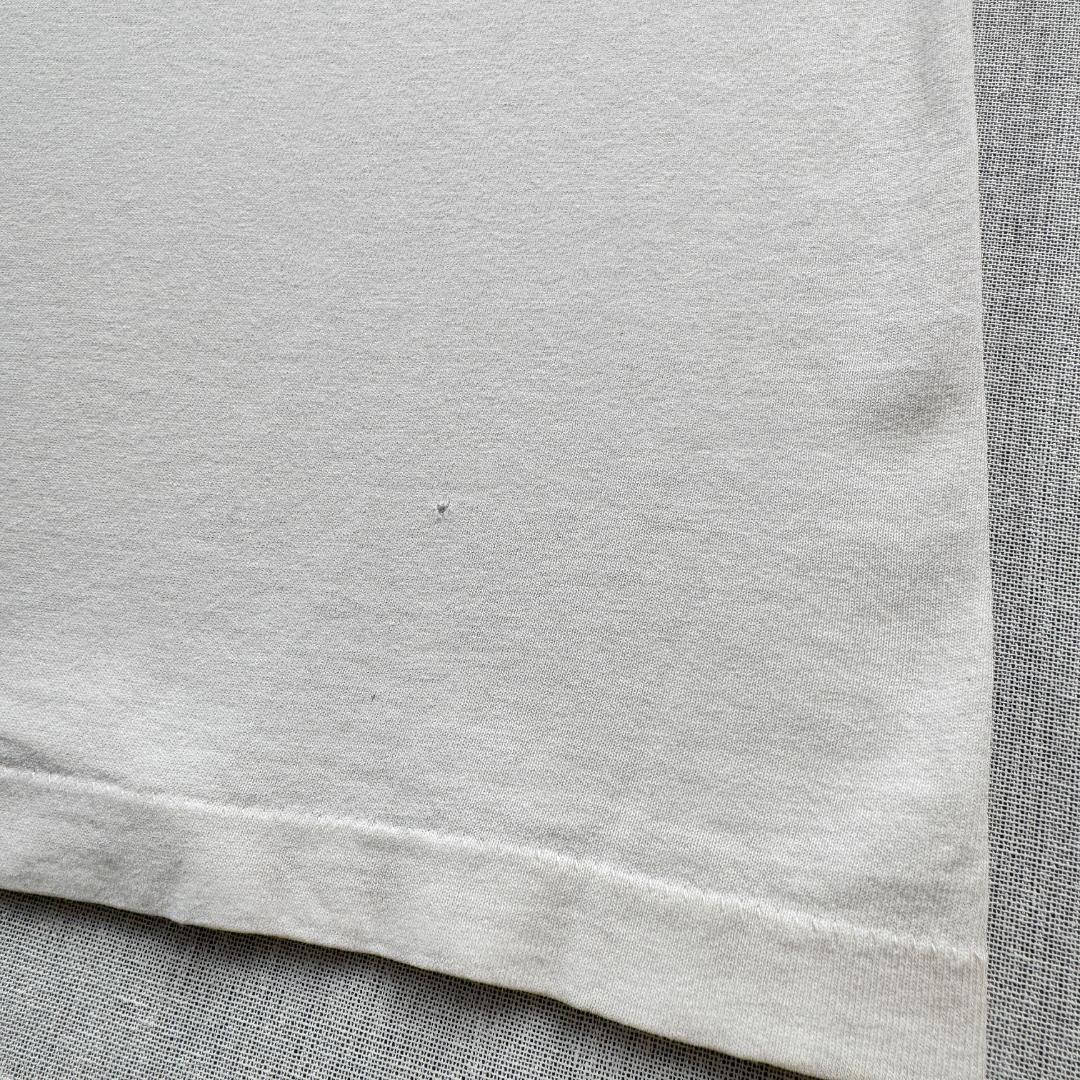 90s 花 蝶々 アートT Tシャツ 白 USA製 虫 L a-u-2505-064