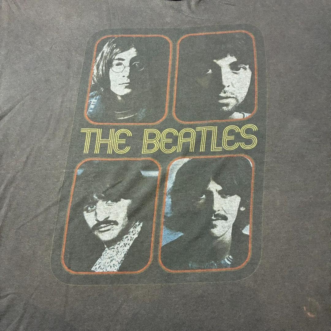 00s BEATLES ビートルズ グレー Tシャツ ba-u-2505-048