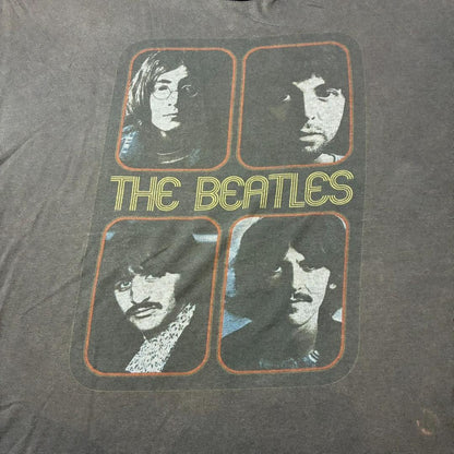 00s BEATLES ビートルズ グレー Tシャツ ba-u-2505-048