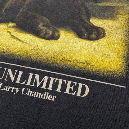 90s ダックス Tシャツ 犬 ラブラドール レトリバー 子犬 a-u-2505-015