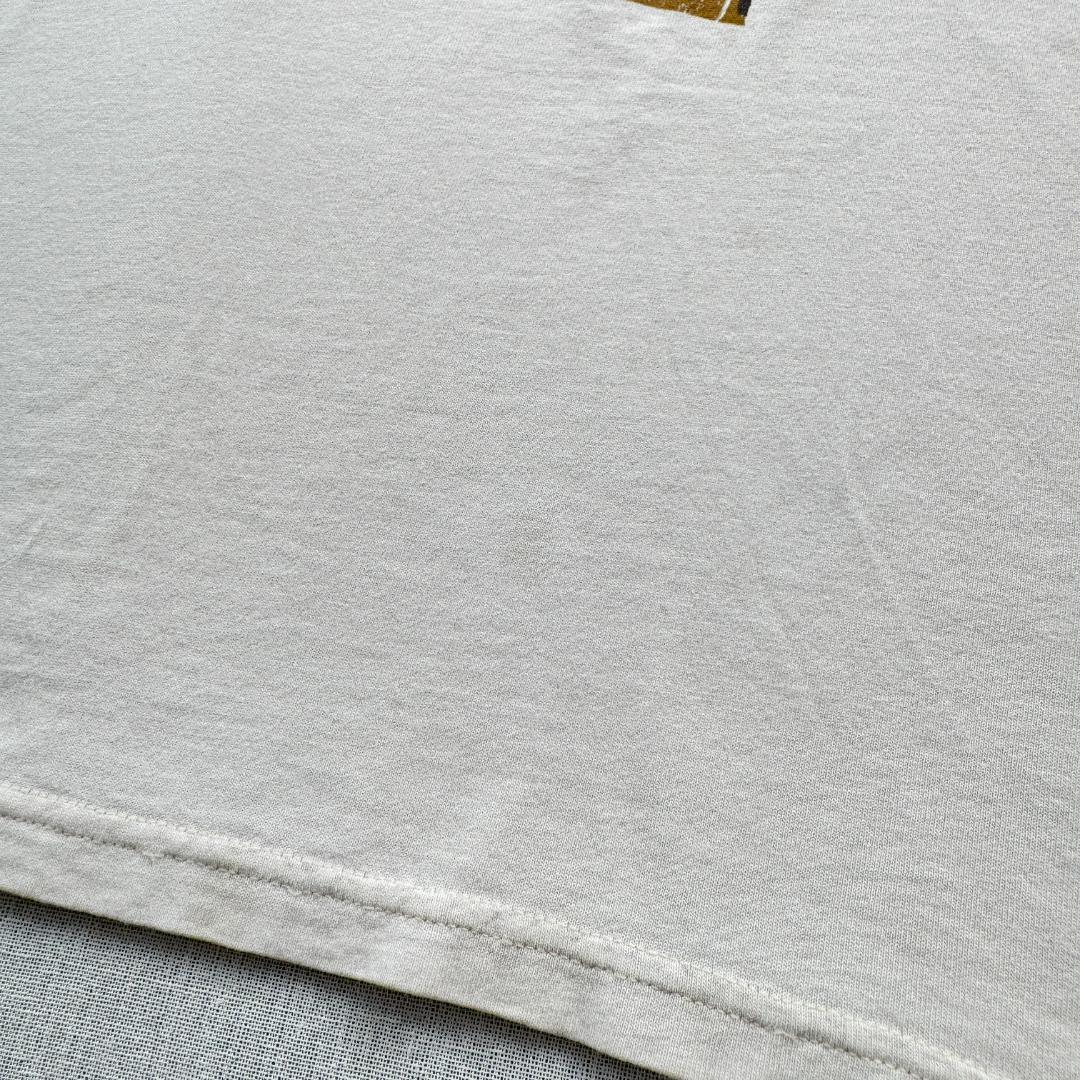 90s アートT Tシャツ 白 USA製 アフリカン Asafo L a-u-2505-065