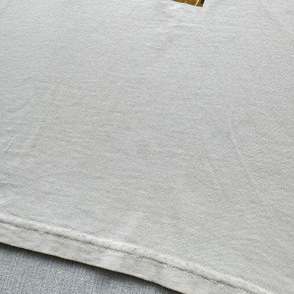 90s アートT Tシャツ 白 USA製 アフリカン Asafo L a-u-2505-065