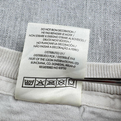 90s アートT Tシャツ 白 USA製 アフリカン Asafo L a-u-2505-065