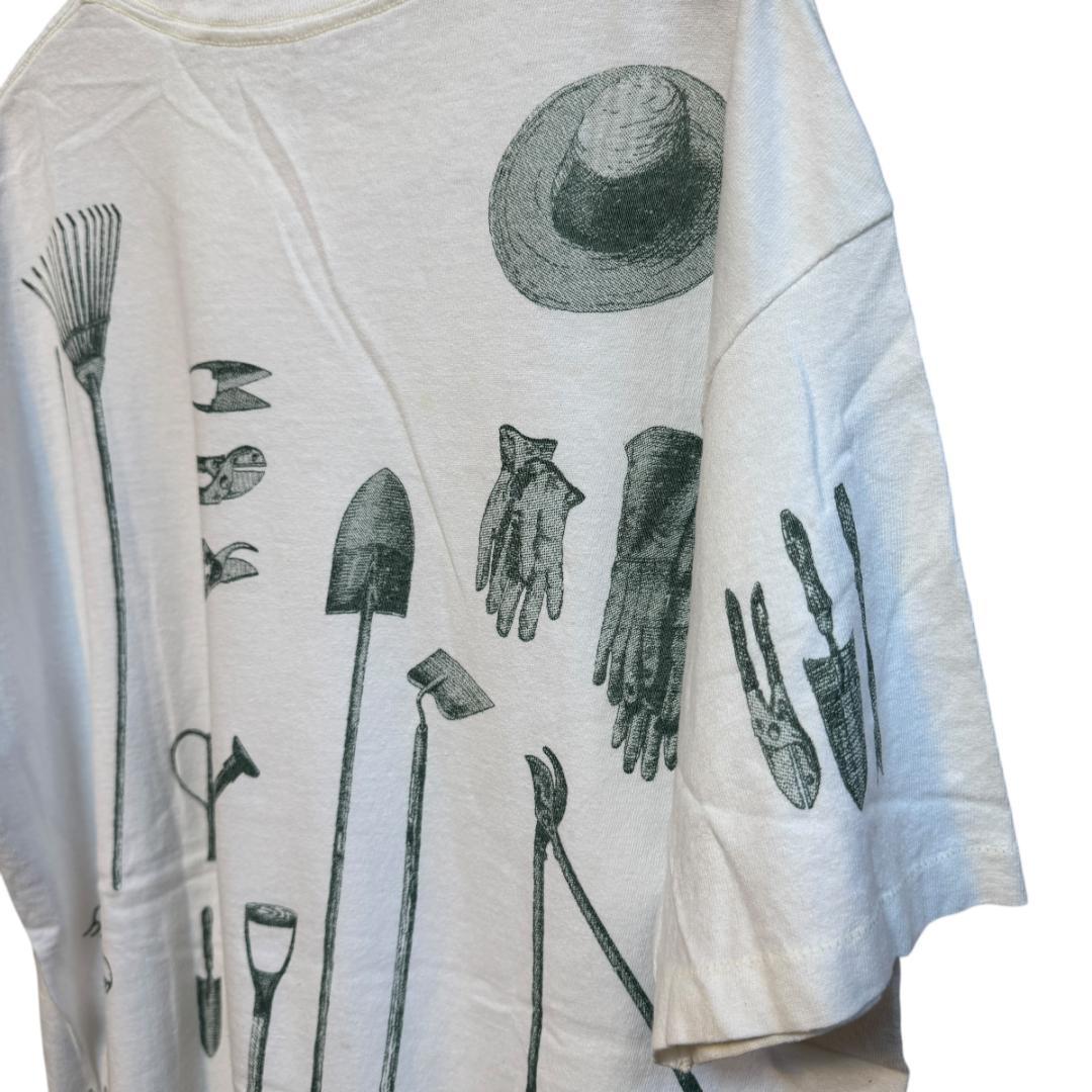 90s 狼 オオカミ ウルフ アート USA製 アニマルT a-000019