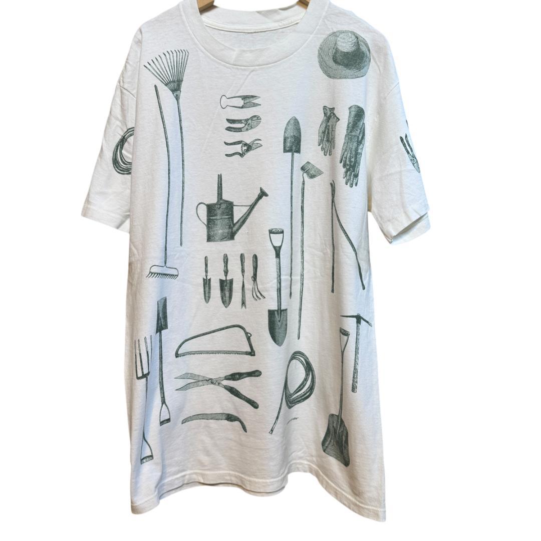 90s 狼 オオカミ ウルフ アート USA製 アニマルT a-000019