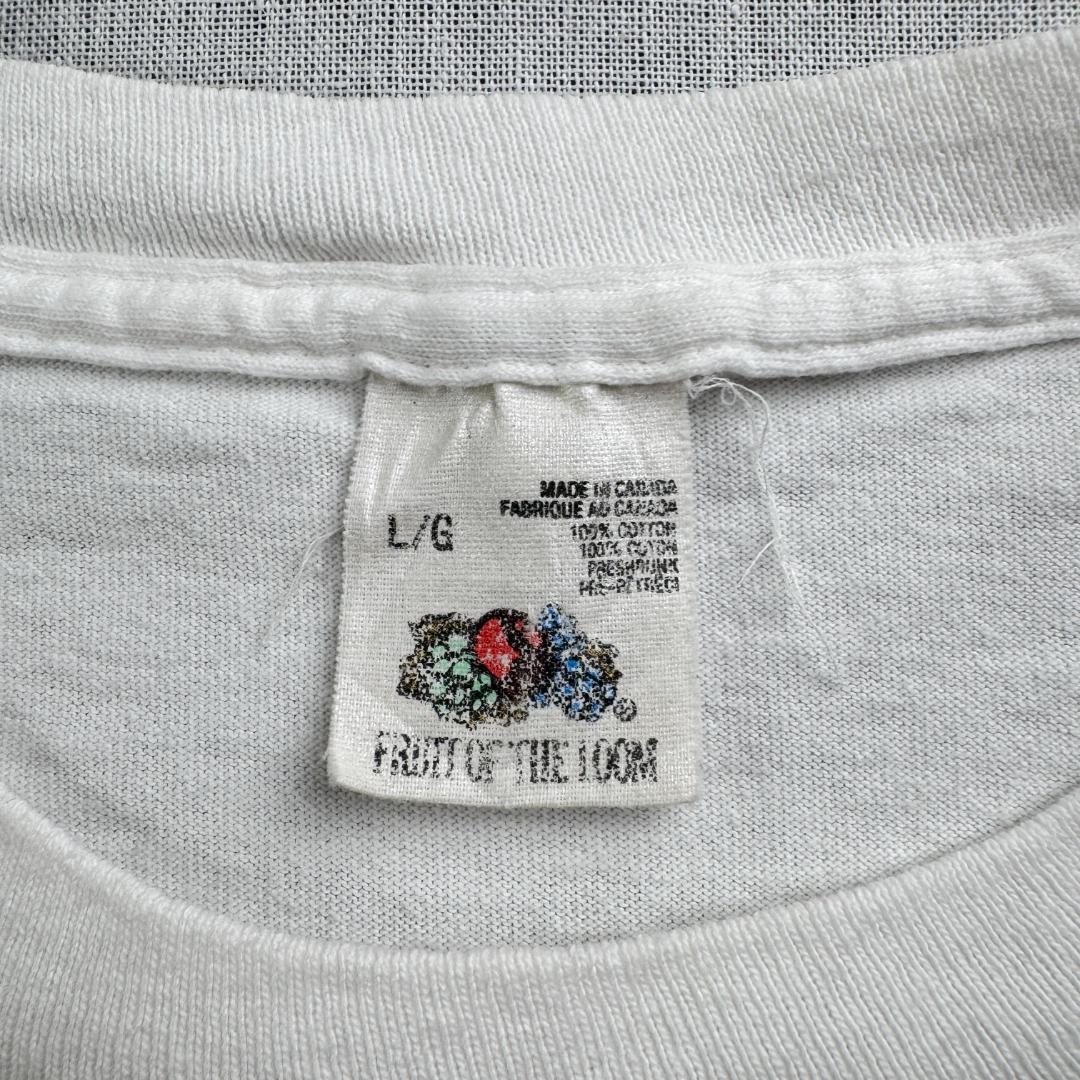 90s Tシャツ アートT 猫 Stuart Katt CAT 白 a-u-2505-082