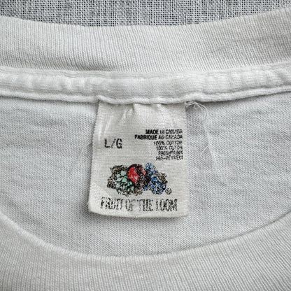 90s Tシャツ アートT 猫 Stuart Katt CAT 白 a-u-2505-082