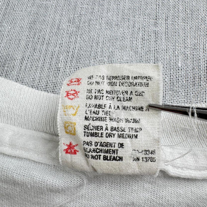 90s Tシャツ アートT 猫 Stuart Katt CAT 白 a-u-2505-082