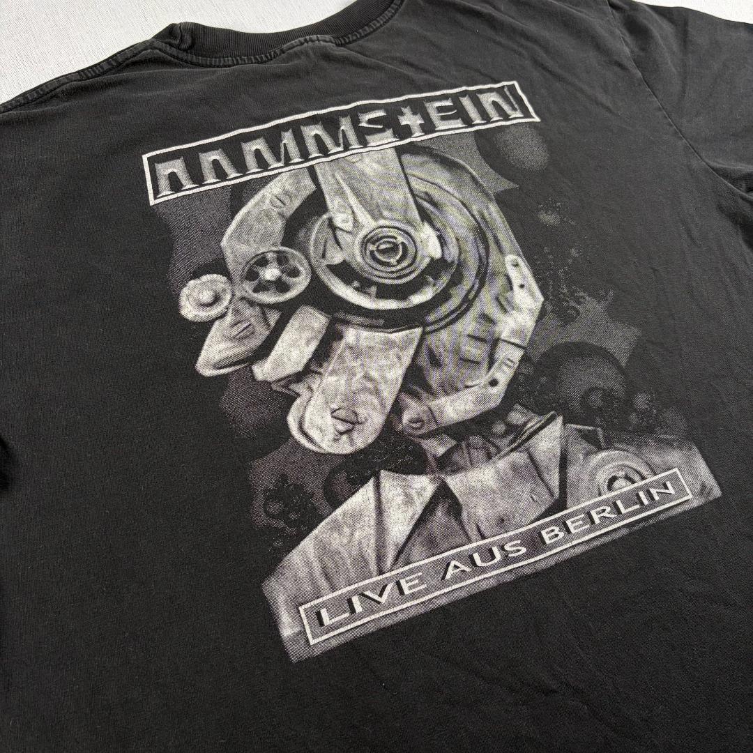 00s Rammstein ラムシュタイン Tシャツ 両面 黒 大き ba-000024