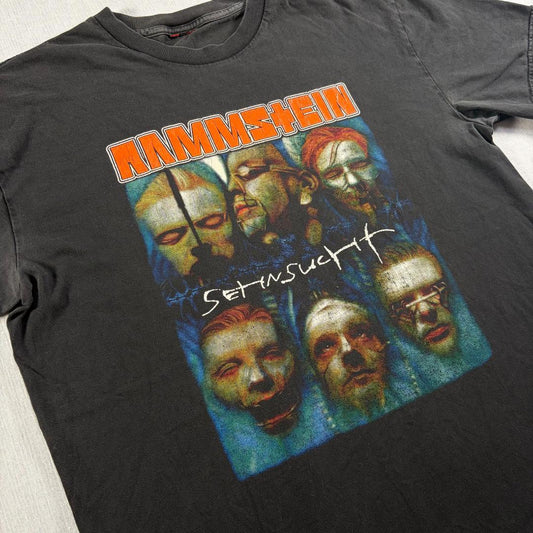 00s Rammstein ラムシュタイン Tシャツ 両面 黒 大き ba-000024