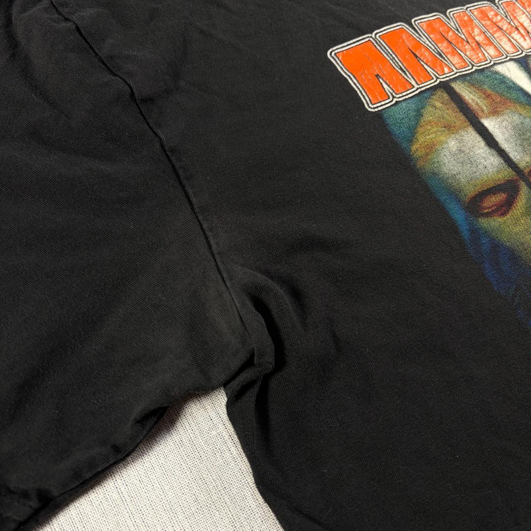 00s Rammstein ラムシュタイン Tシャツ 両面 黒 大き ba-000024