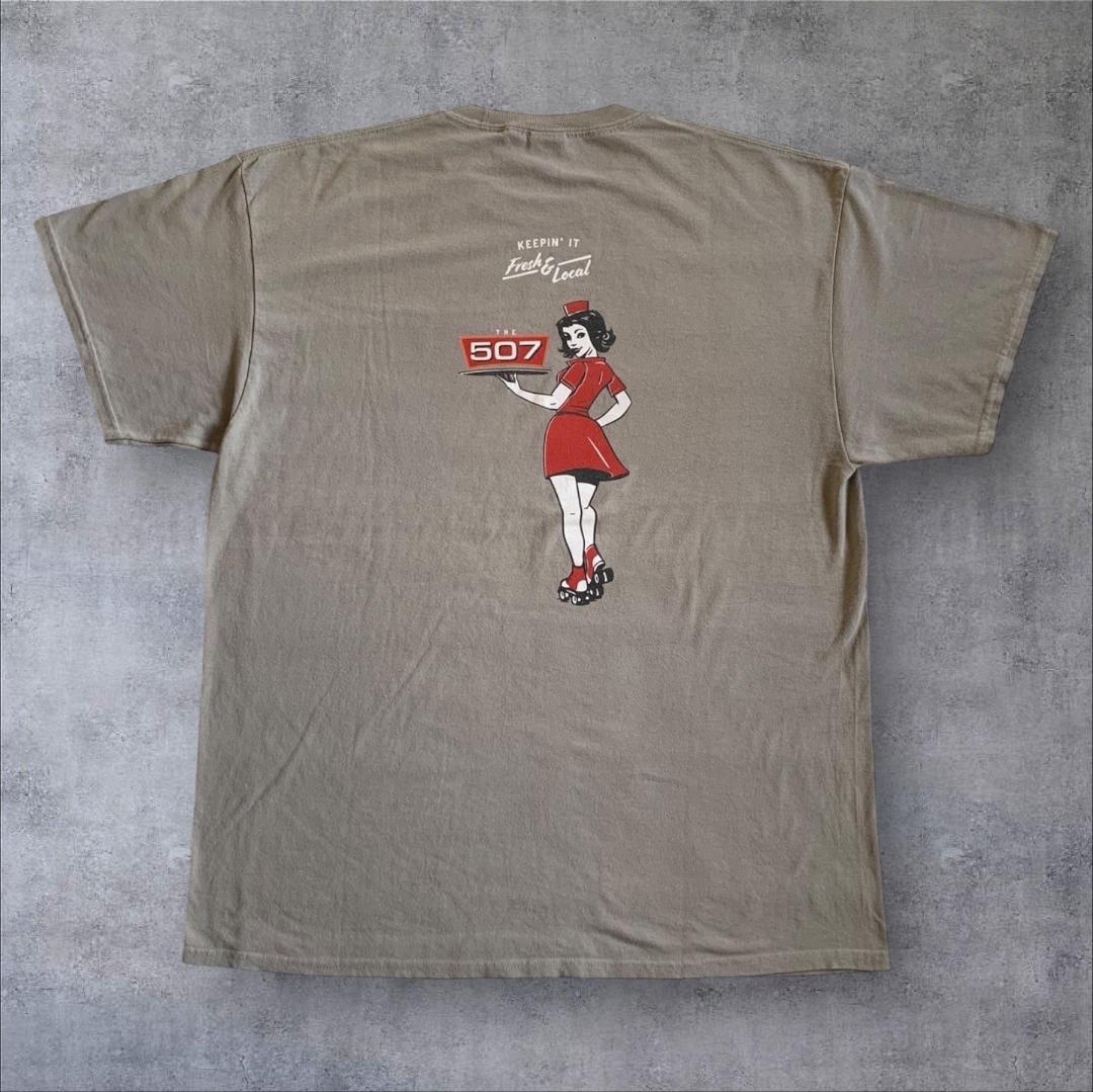 グレー Tシャツ アメリカ USA 507 XL o-000025