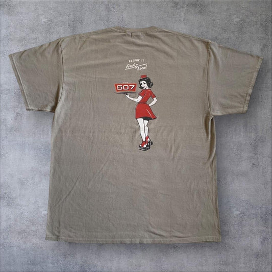 グレー Tシャツ アメリカ USA 507 XL o-000025