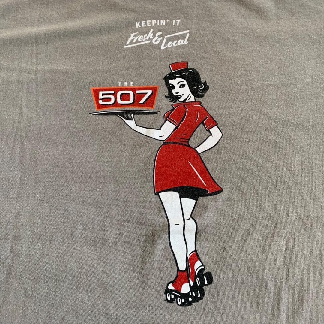 グレー Tシャツ アメリカ USA 507 XL o-000025