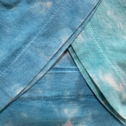 90s Tシャツ イルカ タイダイ Liquid Blue ブルー a-t-2505-007