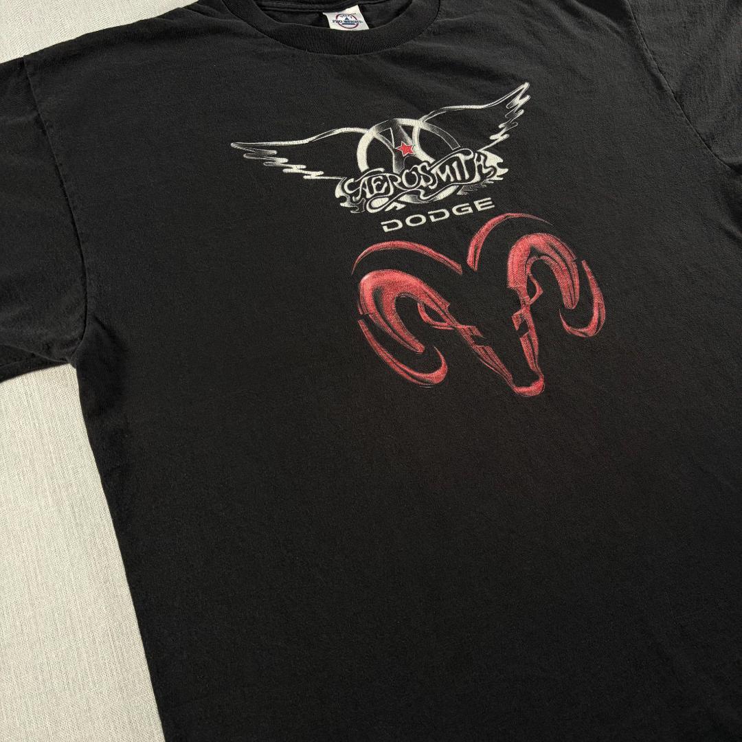 00s Aerosmith Dodge エアロスミス コラボ Tシャ ba-000036