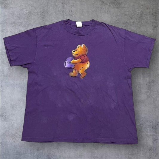 90s ディズニー プーさん 紫 USA d-000022