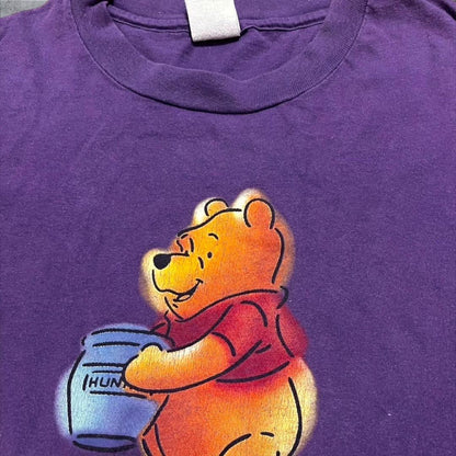 90s ディズニー プーさん 紫 USA d-000022
