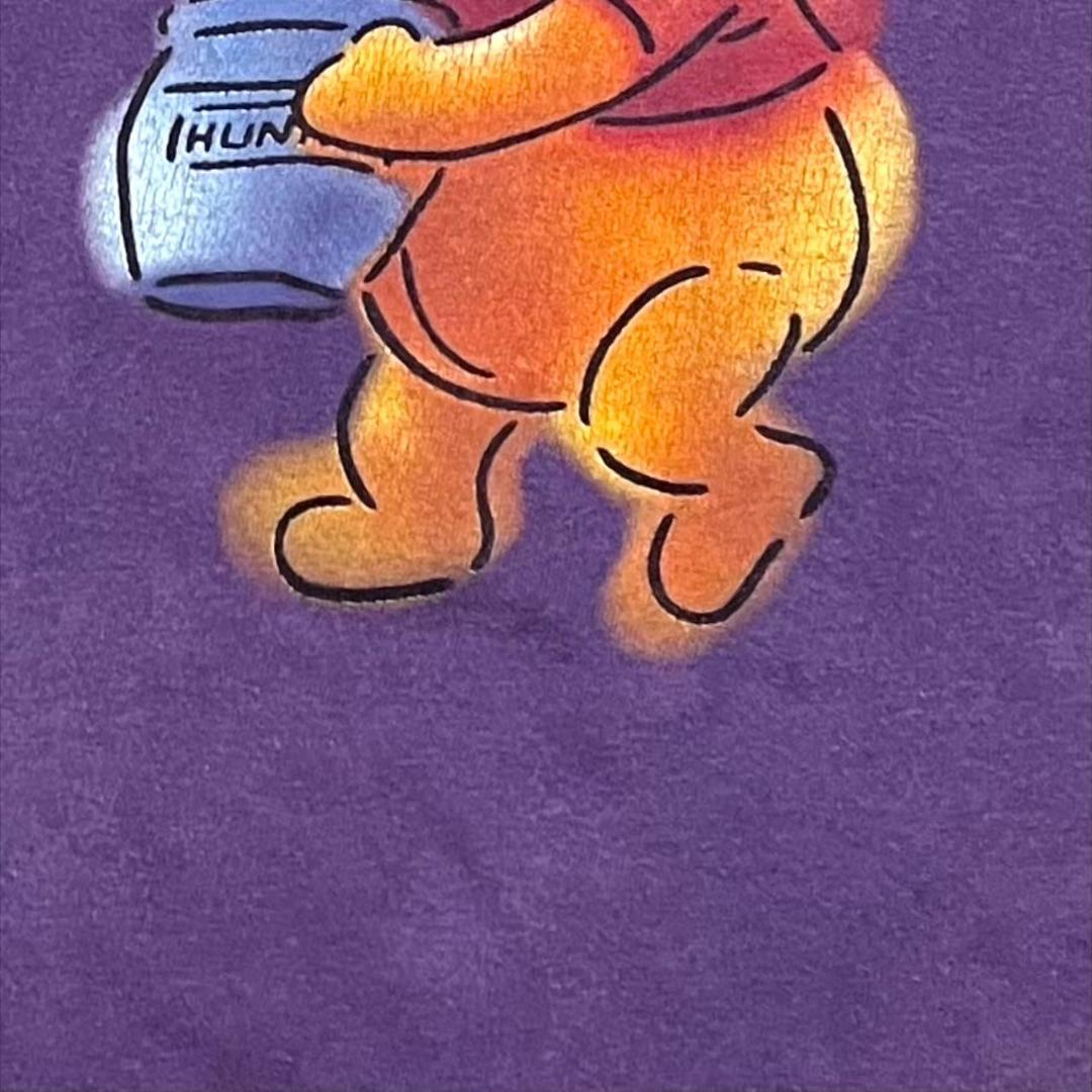 90s ディズニー プーさん 紫 USA d-000022