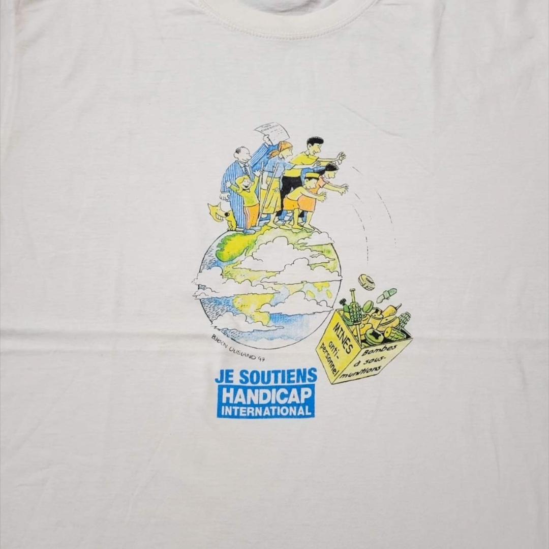 90s アート 白 コットン 大きめ 環境 SDG a-000024