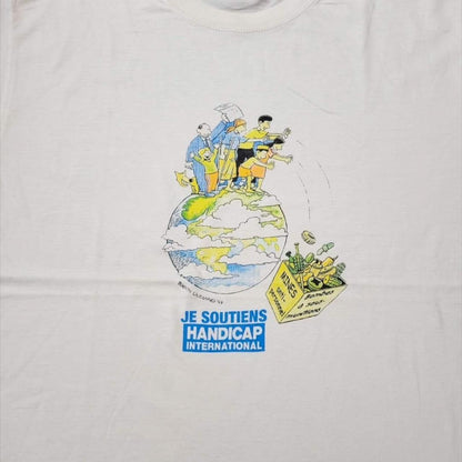 90s アート 白 コットン 大きめ 環境 SDG a-000024