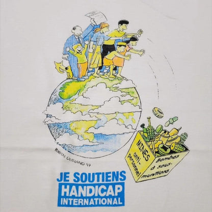 90s アート 白 コットン 大きめ 環境 SDG a-000024