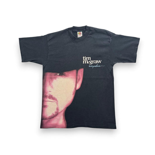 90s Tim McGraw Tシャツ バンT 黒 y2 ba-u-2505-081