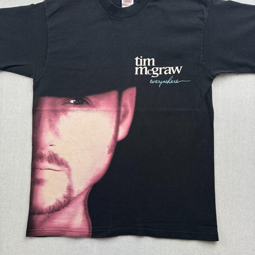 90s Tim McGraw Tシャツ バンT 黒 y2 ba-u-2505-081