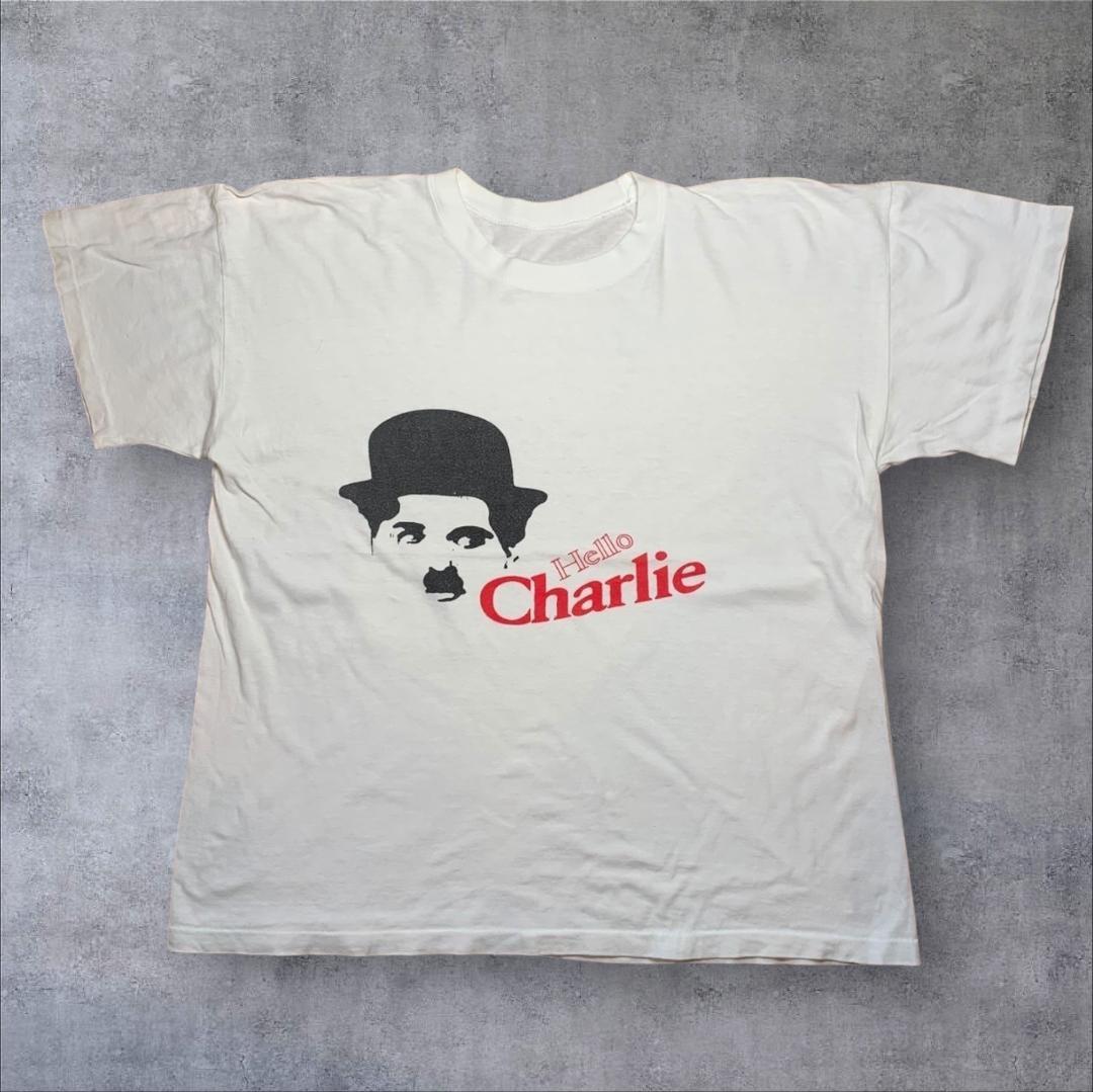 80s 90s チャーリー チャップリン 白 m-000047