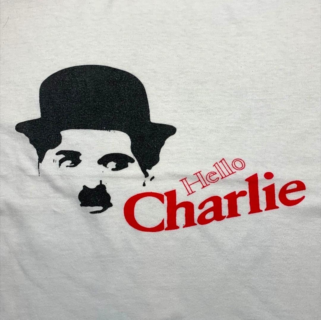 80s 90s チャーリー チャップリン 白 m-000047