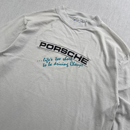 80s ポルシェ PORSCHE 車 Tシャツ USA製 長 co-000051