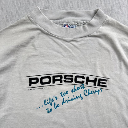 80s ポルシェ PORSCHE 車 Tシャツ USA製 長 co-000051