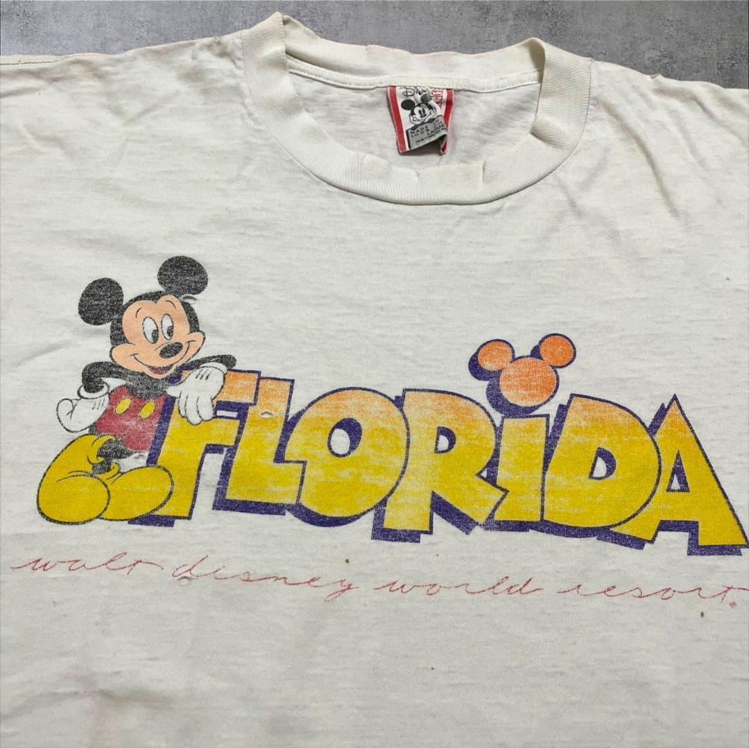 90s USA製 ミッキー ディズニー Tシャツ タワーオブテラー d-u-2505-001