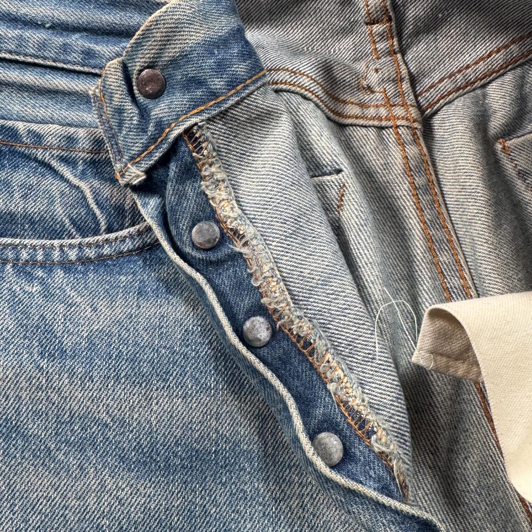 70s 66後期 赤耳 levi's 501 USA製 ボタン裏6 pa-00024