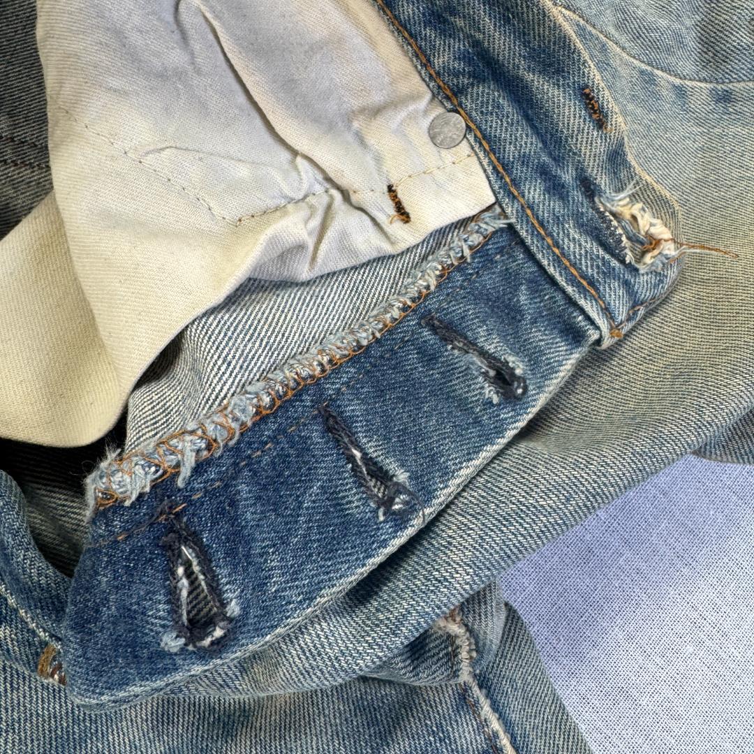 70s 66後期 赤耳 levi's 501 USA製 ボタン裏6 pa-00024