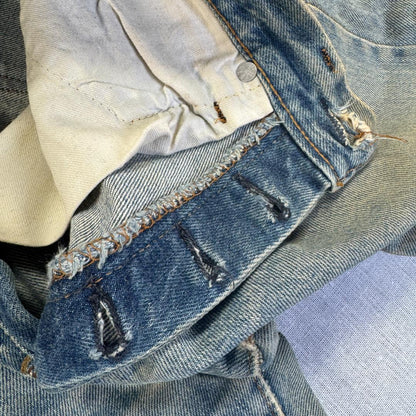 70s 66後期 赤耳 levi's 501 USA製 ボタン裏6 pa-00024